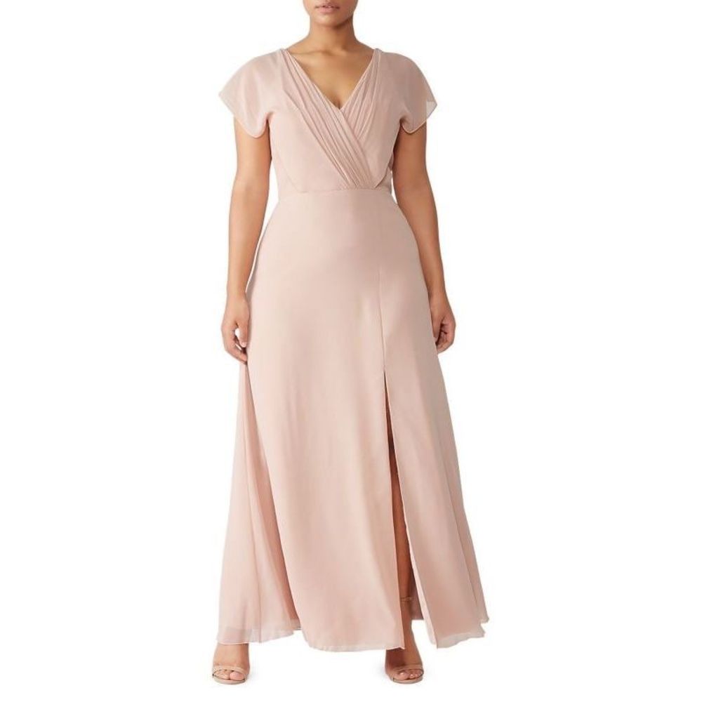 MONIQUE LHUILLIER BRIDESMAIDS Gwen A Line Gown